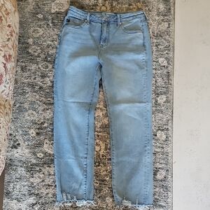 KanCan Women's Light Blue Straight Leg Jeans